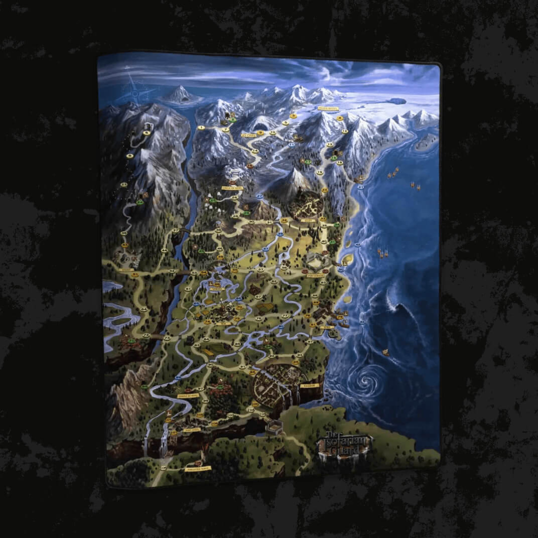 Isofar Map Stitched Playmat